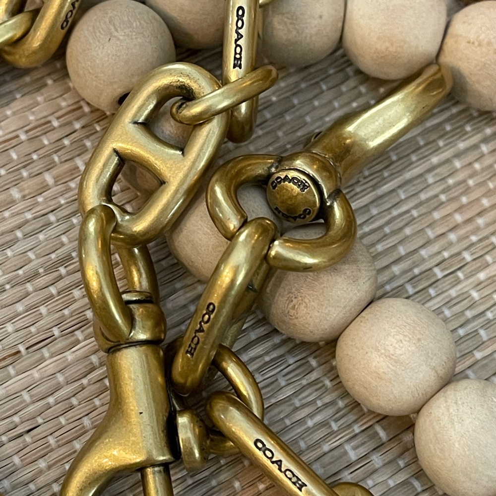 Coach Brass Gold Beat Chain 20” Large Link - Rare Find! Limited Edition - Picture 4 of 6